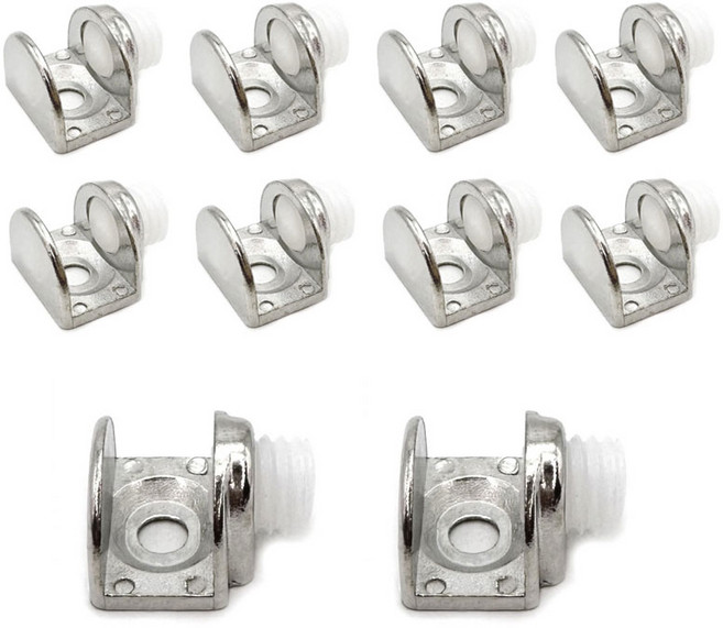 유리선반 클립 다보 브라켓 19x14mm FE, 10개, 실버
