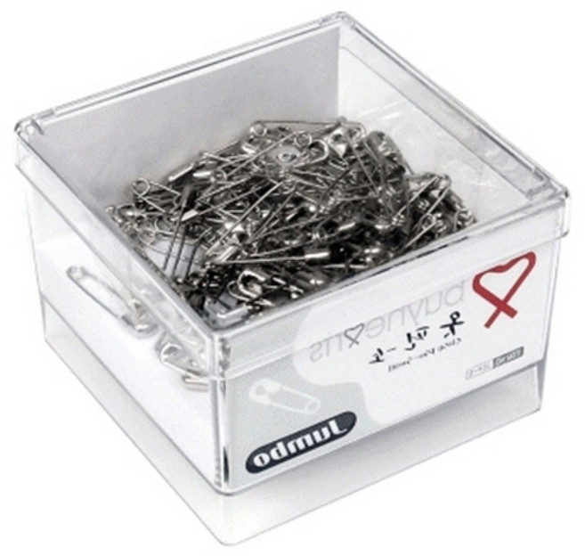 루미오라 점보 옷핀 1개 바지 만들기 스틸 안전핀