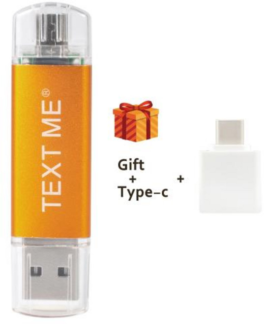 텍스트 ME Pendrive OTG 3 in1 OTG Type-c 플래시 드라이브 cle usb 2.0 스틱 64GB 128GB otg 펜 드라이브 4GB 8GB 16GB 32GB, [01] 4GB, Yellow, 07 Yellow_01 4GB, 1개