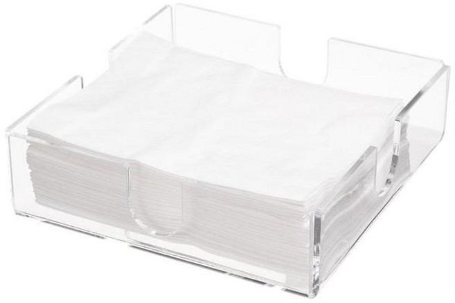 꼬깔컵디스펜서 아크릴 냅킨 거치대 투명 종이 타월 박스 직사각형 데스크탑 티슈 디펜서 가정용 식탁 주방