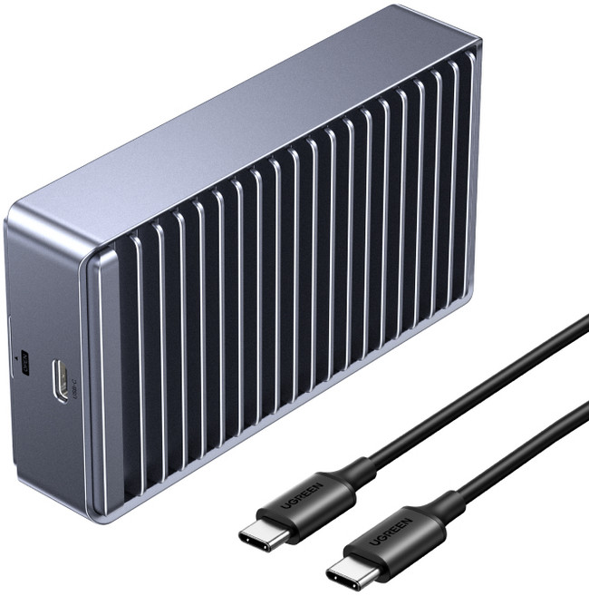 UGREEN 유그린 40Gbps M.2 NVMe SSD 외장케이스 MacBook M1 M2 Pro/Max 호환 USB4/3.2/3.1/3.0/2.0 호환, 1개, D700