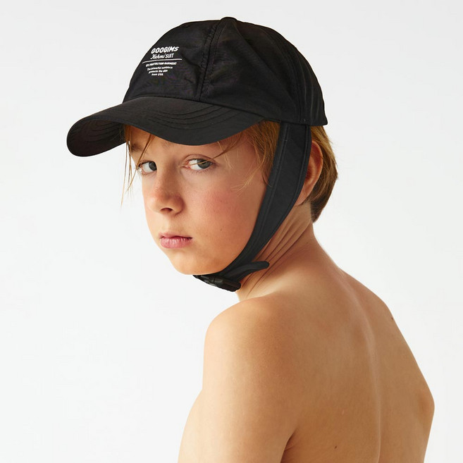 구김스 방수+UV차단 키즈 아웃도어 서핑캡 +카탈로그포함, S type, BLACK(블랙)