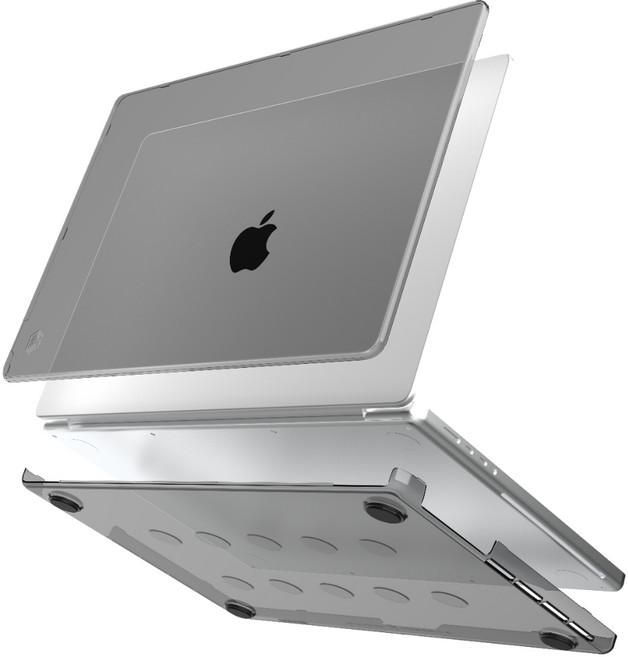 [애플 공식 파트너] 에스티엠굿즈 스튜디오 맥북 하드케이스, 1개, 에어 15_M2/M3/M4/M5, 다크 스모크