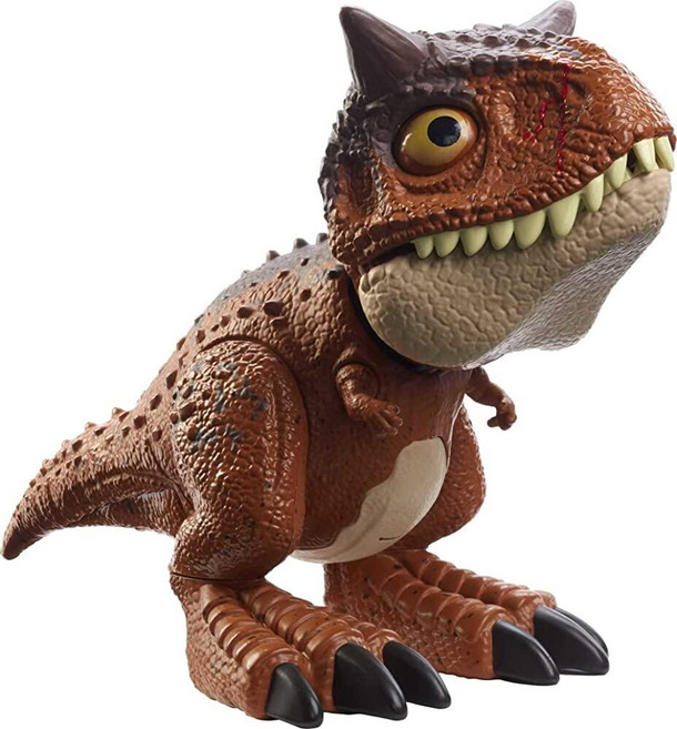 Mattel 쥬라기 월드 캠프 백악기 액션 피규어 Chompin' 카르노타우루스 토로 공룡 장난감 침팬지 및 기타 모션 포함, Mattel 쥬라기 월드 캠프 백악기 액션 피규어, C