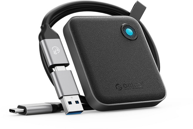 오리코 5Gbps C타입 휴대용 Portable 외장SSD B5PLUS, 블랙, 128GB