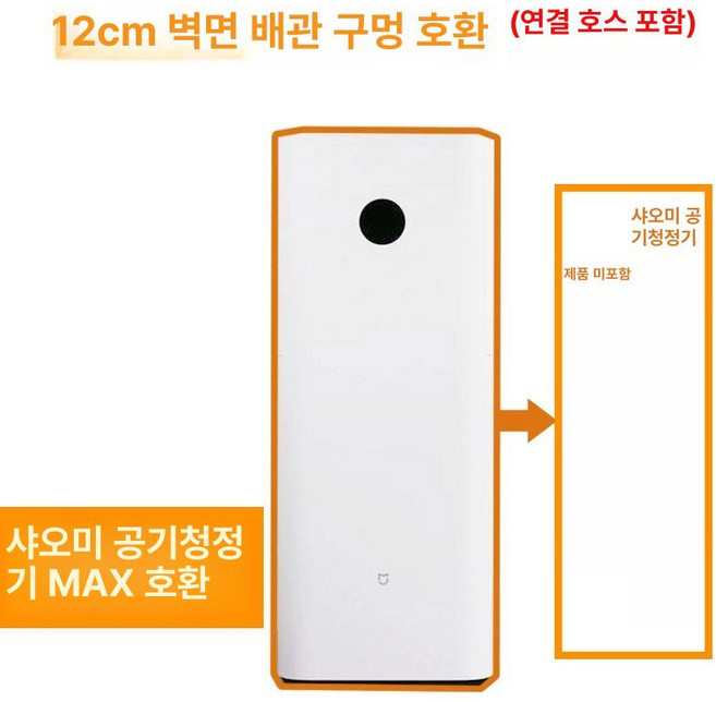 창문형 공기순환기 강제환기 순환기 간편설치 환기 강제 환기청정기 글라스홀, 샤오미 MAX 호스 포함, 기본 모델명/품번