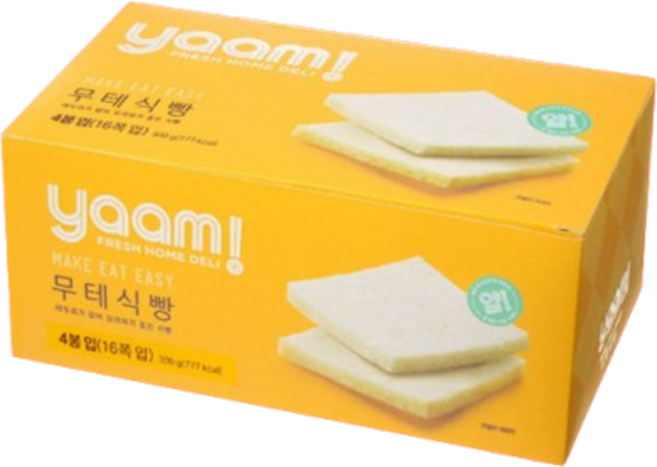 삼립 얌(YAAM!) 무테식빵, 8개, 600g