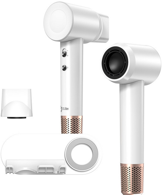 오지렌 초고속 고출력 초경량 음이온 BLDC 모터 헤어 드라이기, 화이트