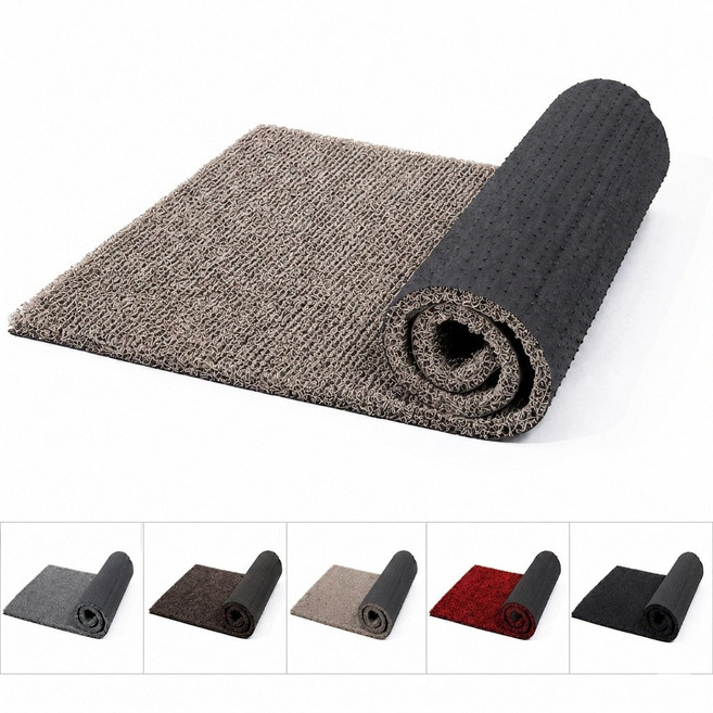 타이탄 코일매트 현관 출입구 업소용 미끄럼방지 발매트 두께15mm 130x150cm, 브라운 투톤, 1개