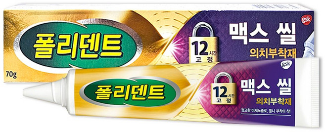 폴리덴트 맥스씰 의치 부착재70g 1개