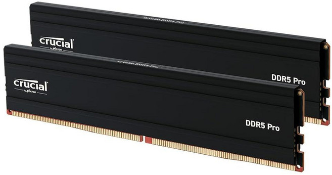 Crucial Pro RAM 32GB (2x16GB) DDR5 5600MTs (또는 5200MTs 또는 4800MTs) 데스크탑 메모리 (CP2K16G56C46U5) 13744, 크루셜 Crucial Pro RAM 32GB (2x16