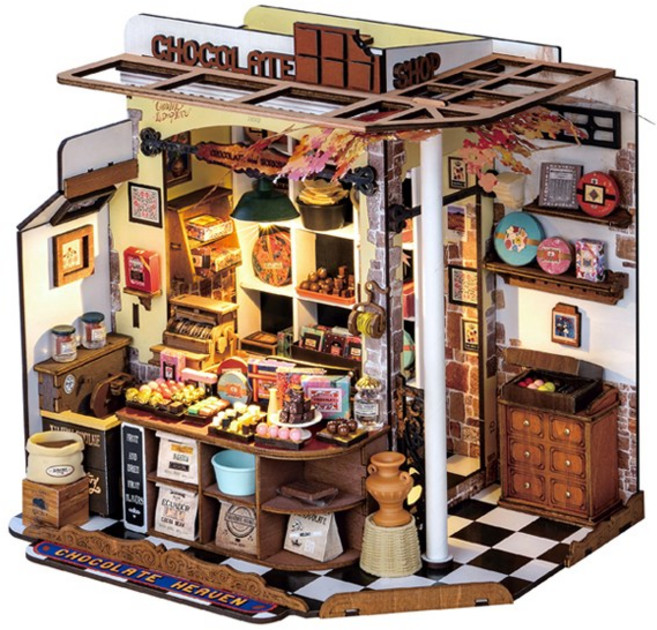 핸즈크라프트 diy 미니어처 하우스 미니어쳐 키트 헨리의 초콜릿 가게