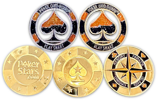 칩프로텍터 B 칩키퍼 카드 골드 메탈 골프 볼마커 홀덤 카지노용품, 1번(CP026), 1개