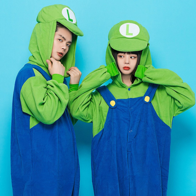 반티시스터즈 동물잠옷 후리스 플리스 파자마 수면잠옷 귀여운 할로윈 코스프레 선물 크리스마스 파티