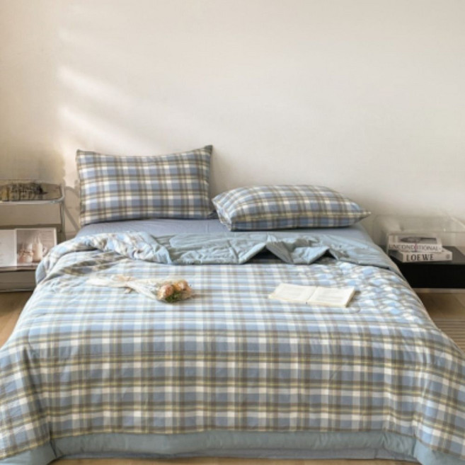 브리즈 코튼 워싱 차렵이불 | 100% 고밀도 순면 통기성 좋은 사계절 차렵이불