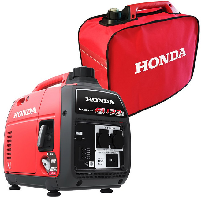 HONDA 혼다 무소음 발전기 EU22i 캠핑용 저소음 + 전용 커버증정, 1개