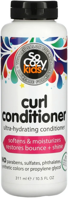 SoCozy 아동용 컬 컨디셔너 울트라 하이드레이팅 컨디셔너 10.5fl oz(311ml) 2팩 - 쿠팡