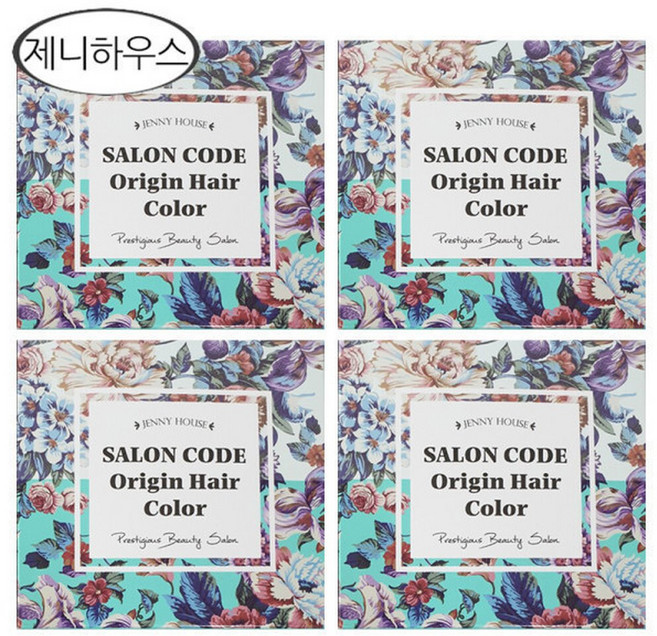 제니하우스 살롱코드 오리진 헤어컬러 염색제 4개 모카브라운/새치염색약/시즌3, 모카브라운