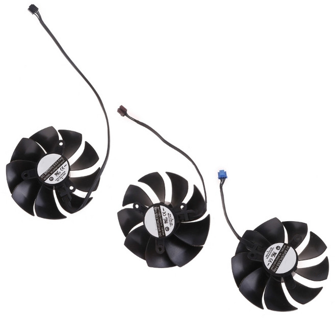 86mm PLD09220S12HH 12V 4핀 0.55A GPU 팬 EVGA GeForce RTX3070 3070ti 3080ti 3080ti 3090 24GB 그래픽 라디에이, 4NB605187_ZY, 1개, D