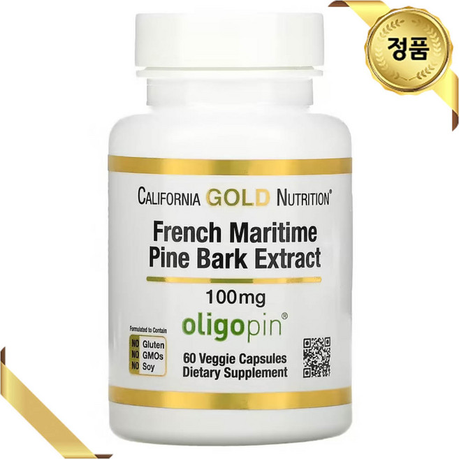 CGN 소나무껍질추출물 올리고핀 100mg 60베지캡슐 약들약 고약사 [품 질 보 증], 60정, 1개