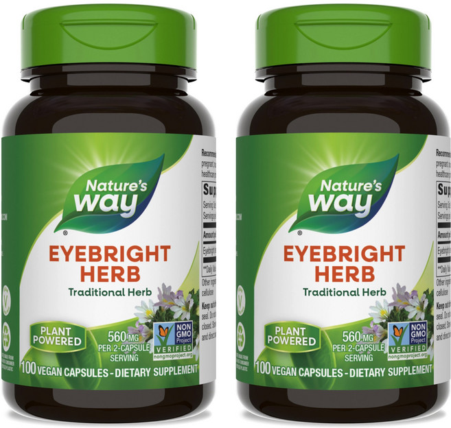 네이쳐스웨이 아이브라이트 허브 560mg 비건 캡슐, 100정, 2개