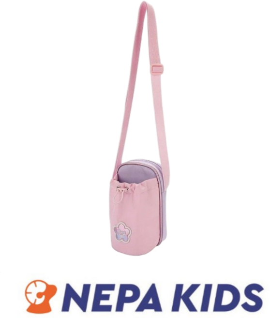 [백화점 매장판] 네파 키즈 NEPA 수납가방 여아 물통 휴대폰 교통카드 멀티 크로스백