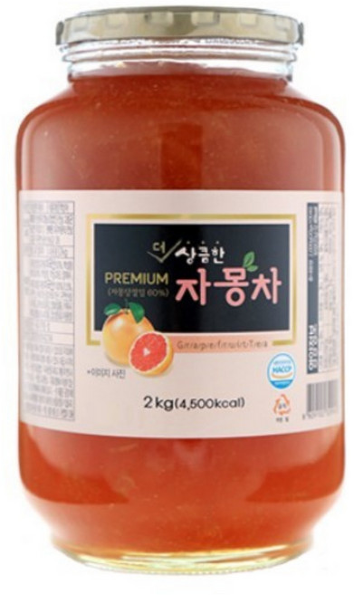 자몽차 진한 과육이 맛있는 더상큼한 자몽청 2Kg, 1개, 1개입