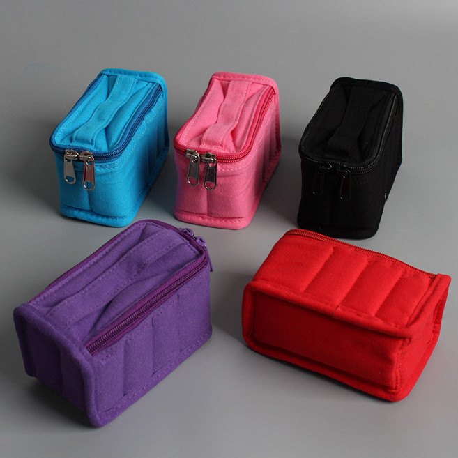 아로마 에센셜 오일 케이스 유리 공병 보관 손잡이 가방 포포라운지