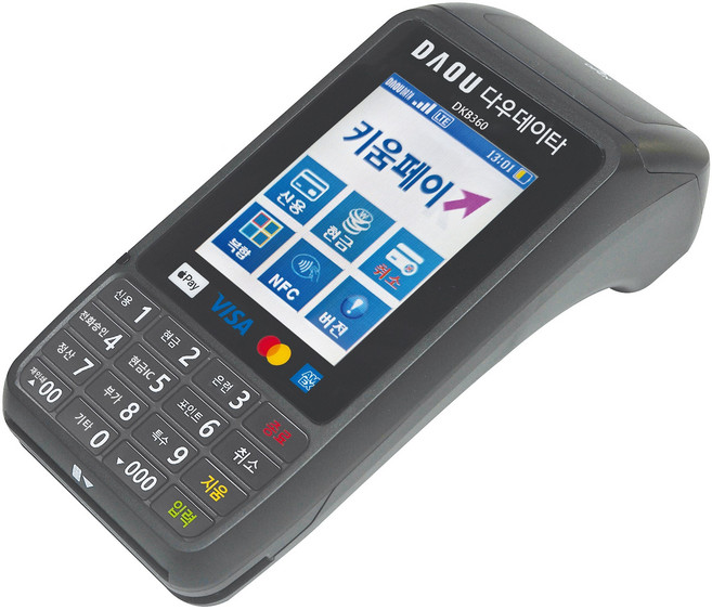 휴대용 신용카드단말기 애플페이 DKB360 / 무선단말기 / 배달용 / 무선조회기, 1대