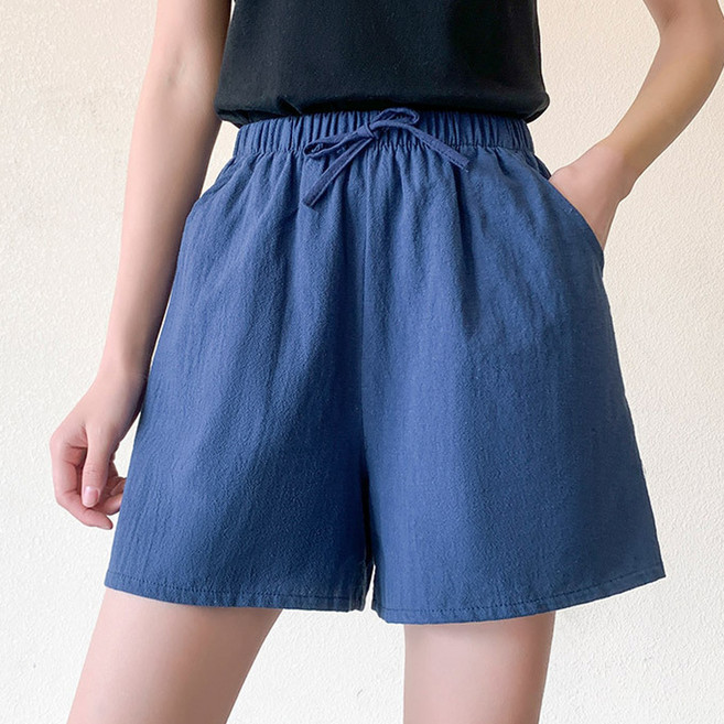 보슈 여성 3부 밴딩 고무줄 편한 쿨링 반바지 숏팬츠