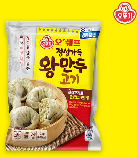 오뚜기 정성가득 왕만두고기 1.3kg, 1개