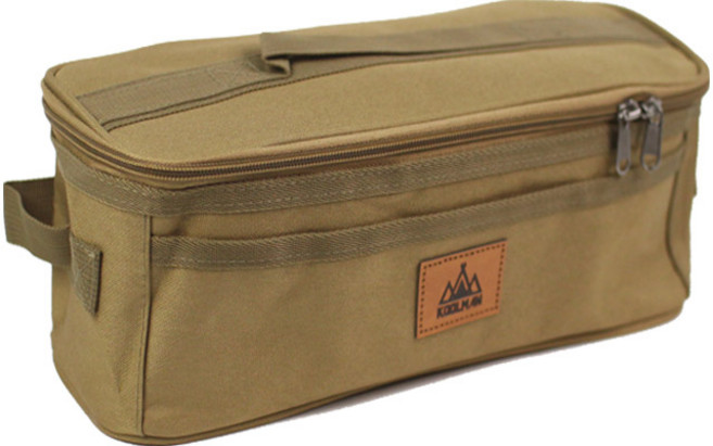 쿨맨 멀티 수납 캠핑가방 A, 골든브라운, 1단, 1개