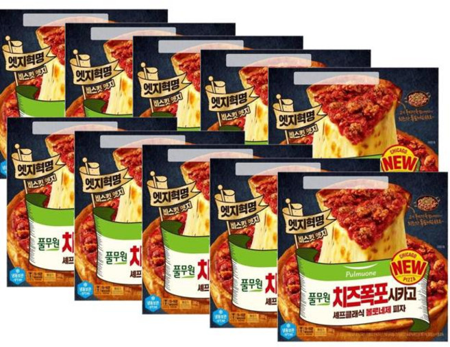 풀무원 치즈폭포시카고 셰프클래식 볼로네제피자, 390g, 10개