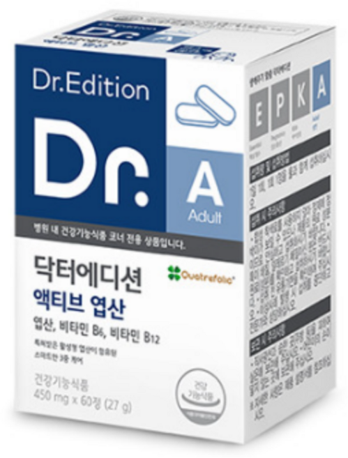 닥터에디션 활성형 엽산 800, 60회분, 1개