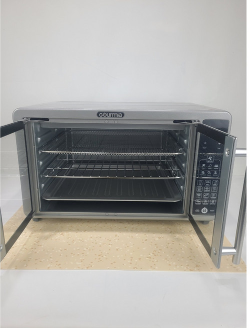 독일모티프매트 에어프라이어 받침대 열차단, 베이지피치 도트, 1개