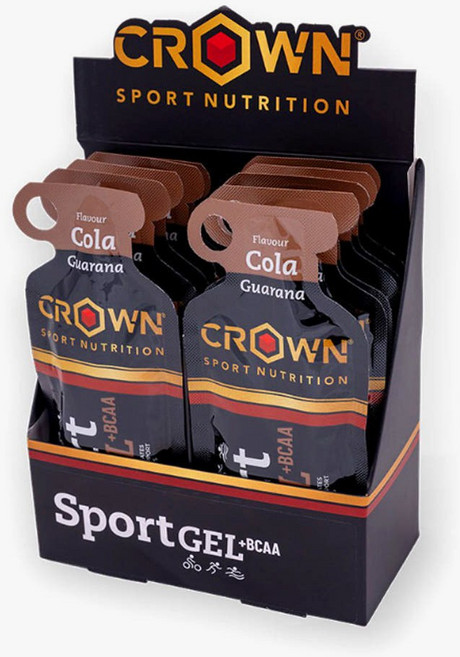 크라운 뉴트리션 파워젤 콜라 맛 세트 12개입 러닝 자전거 등산 에너지젤 BCAA 아미노산 스포츠젤, 12개, 40g