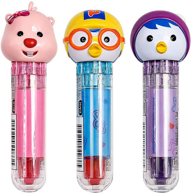 뽀로로 립스틱모양 캔디, 3개, 5g