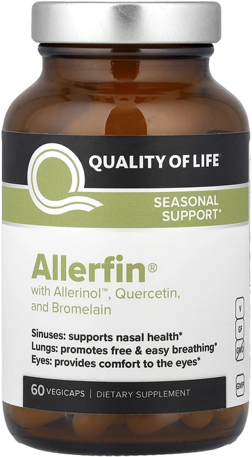퀄리티오브라이프랩스 알러핀 60 베지캡슐, 6병, 60정 - 쿠팡