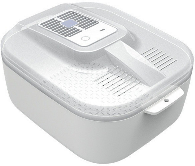 가정용 다기능 식품 해동기 주방 신선 유지 급속 해동 제빙기 방진 기능 안전한 사용 편리한 조작 실용적인 디자인 가족용 필수 주방, 화이트