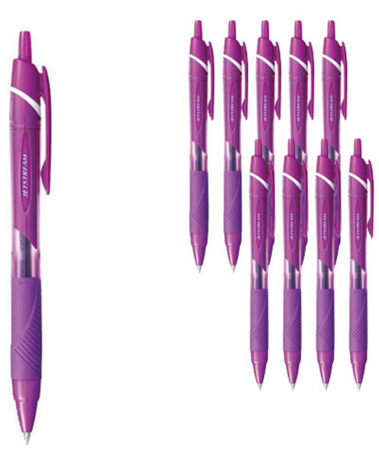 제트스트림 유성볼펜 SXN-150C-07 0.7mm, 퍼플, 10개