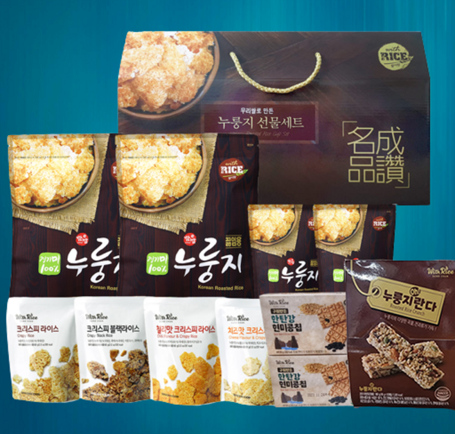 성찬식품 우리쌀로 만든 누룽지 선물세트 A, 1box