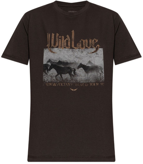 쟈딕앤볼테르 그래픽 프린트 티셔츠