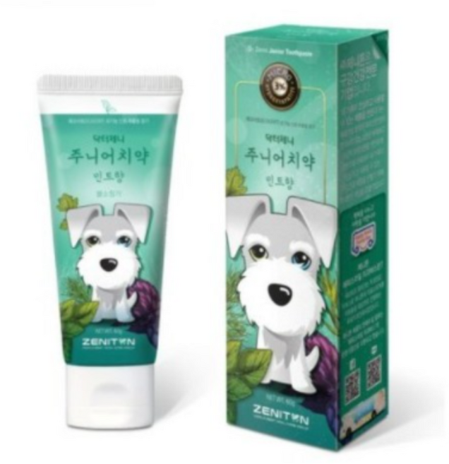 제니튼 주니어 치약 민트향, 60g, 2개