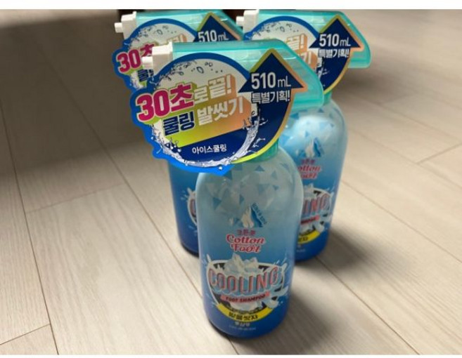 (가성비대용량)온더바디 코튼풋 발을씻자 풋샴푸 510ml 쿨링 3개