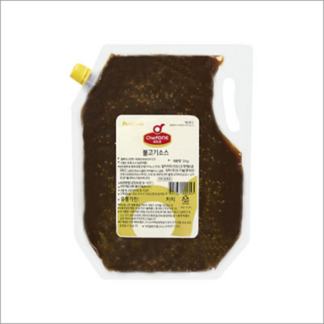 쉐프원 불고기소스, 2개, 2kg