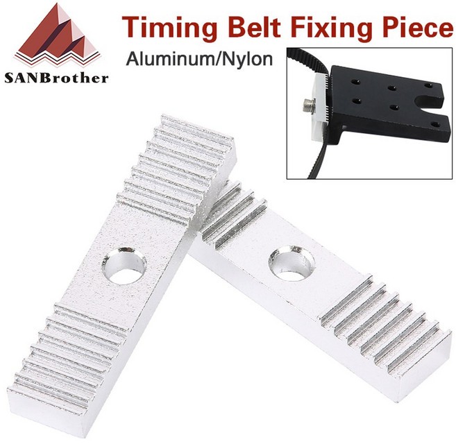 GT2 타이밍 벨트 기어 클램프 마운트 블록 고정 클립 플레이트 3D 프린터 액세서리 알루미늄 합금, 3) 4 PCS