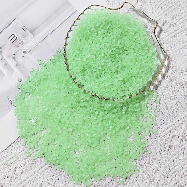 1000개 3-5mm 다채로운 야광 모래 정원 마당 자갈 돌 홈 잔디 수족관 장식, Dark green