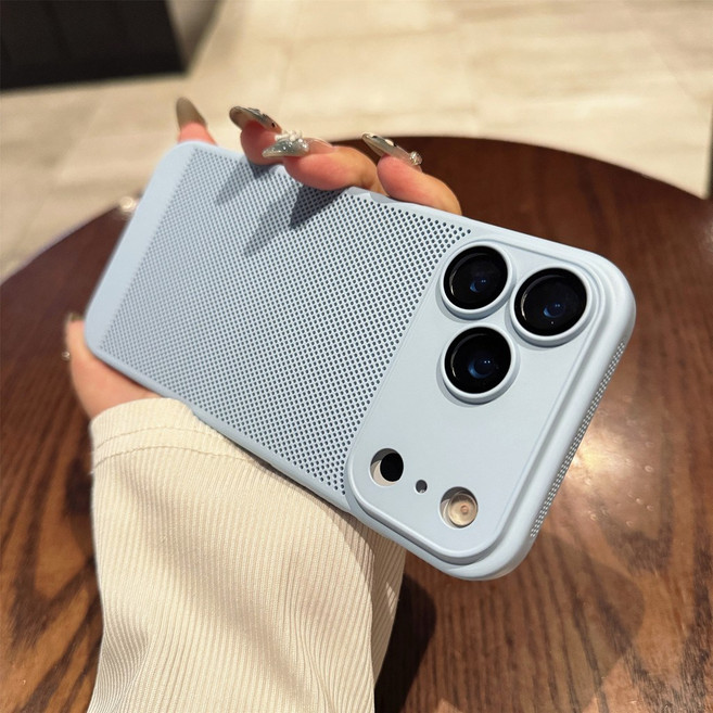 炬星科技 蜂窩鏤空散熱手機殼 適用 iPhone 系列