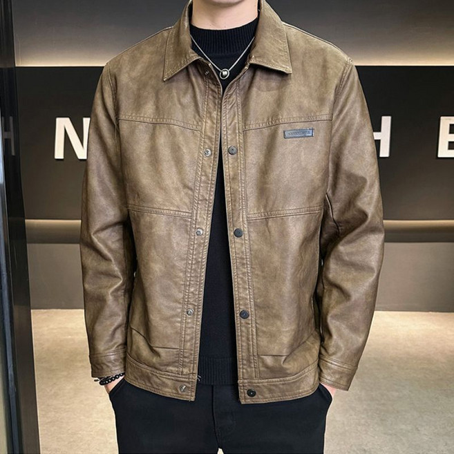 캐주얼 중년 남자 자켓 빅사이즈 터틀넥 재킷 상의 봄 가을 중장년 남성 긴팔 아우터 잠바 YSQ