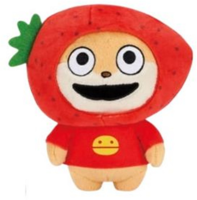 BANPRESTO 日版 西村裕二 水果系列 小倉鼠 玩偶 可愛 療癒 短毛絨, 1個, 草莓